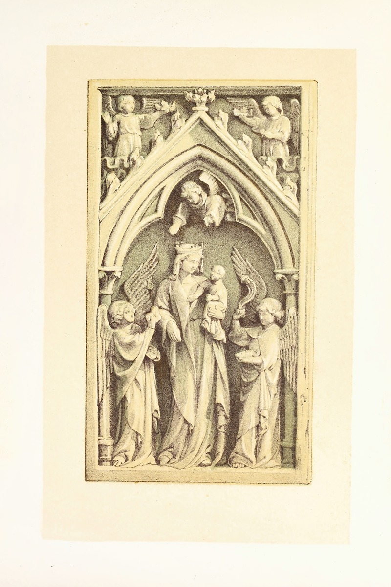 John Charles Robinson - Relievo in Carved Ivory—the Virgin and Infant Saviour adored by Angels.