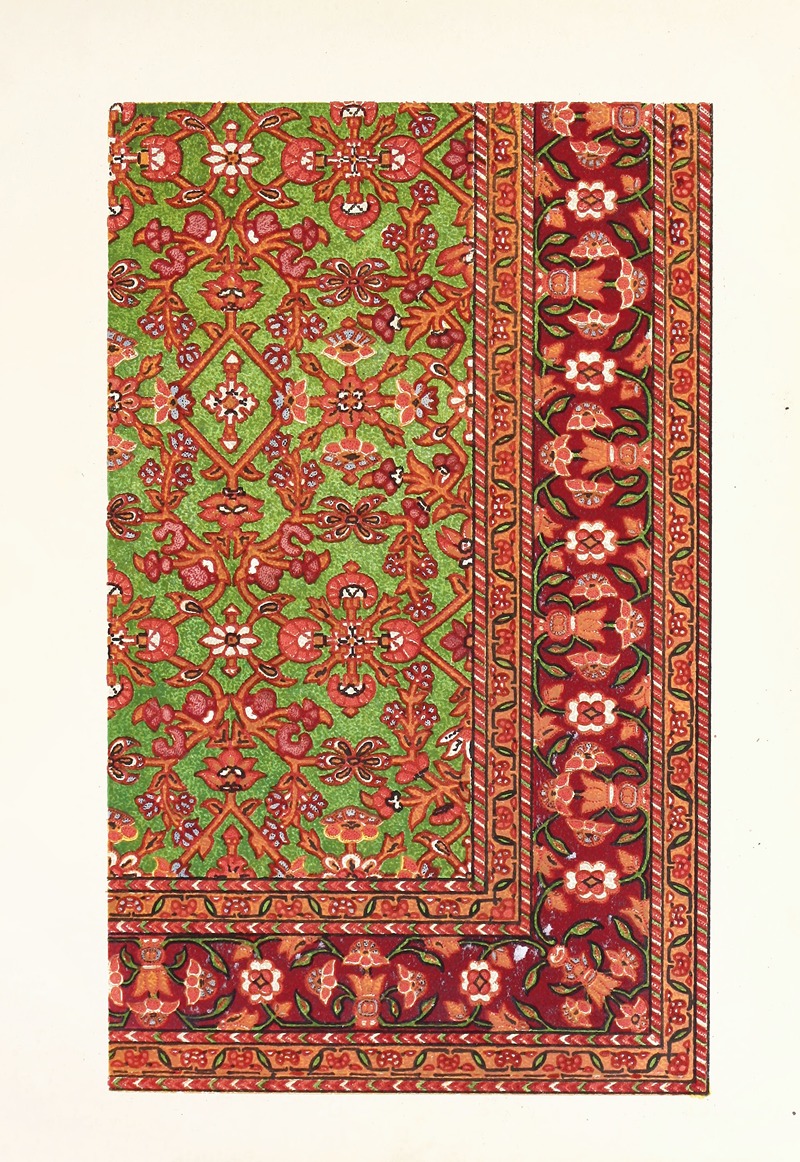 John Charles Robinson - Silk Carpet. Modern Indian