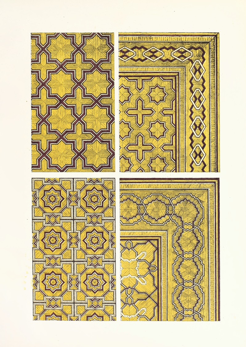 John Charles Robinson - Specimens of Modern French Ornamental Wood Flooring. (‘Parquetage en Marqueterie.’