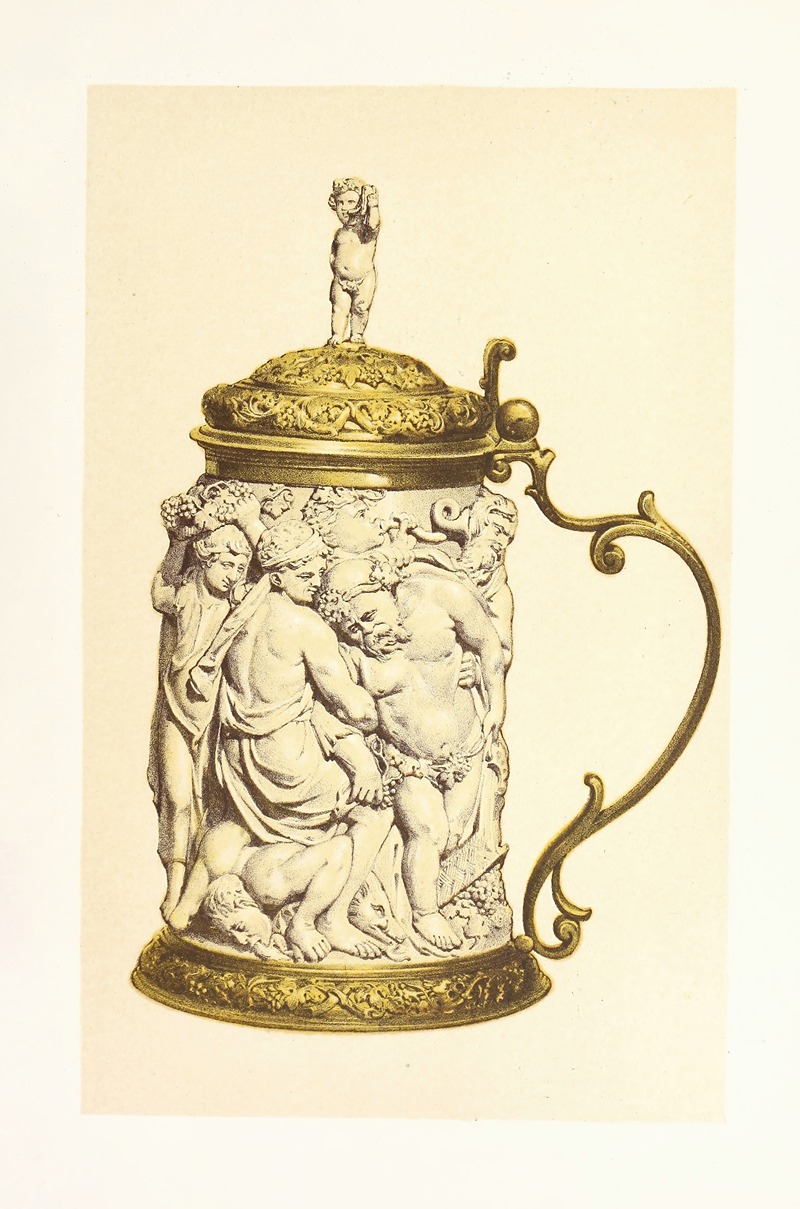 John Charles Robinson - Tankard in Carved Ivory, mounted in Silver Gilt. Flemish