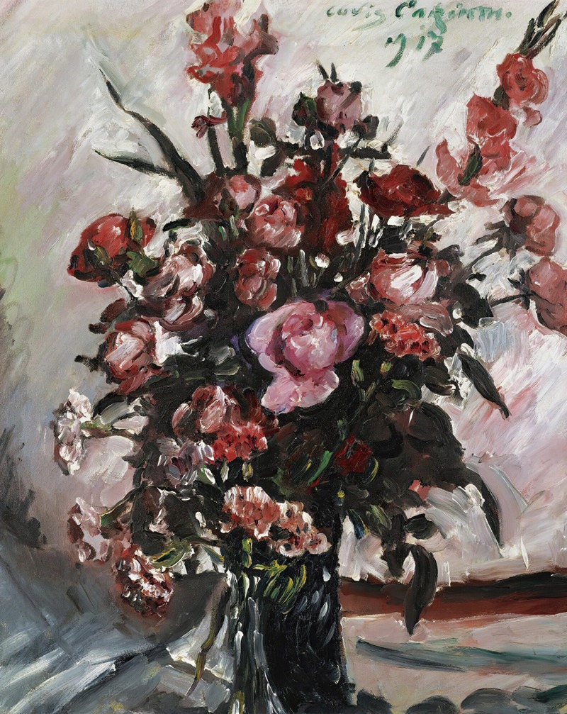Lovis Corinth - Rosa Rosen (Pink Roses)