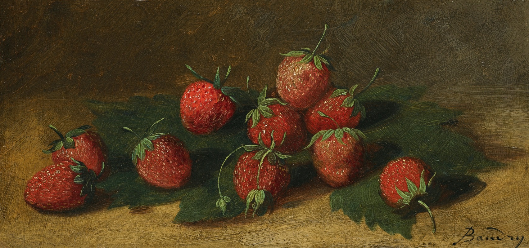Paul-Jacques-Aimé Baudry - Study Of Strawberries