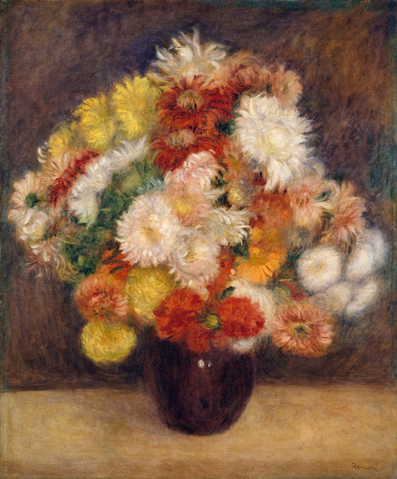 Pierre-Auguste Renoir - Bouquet Of Chrysanthemums