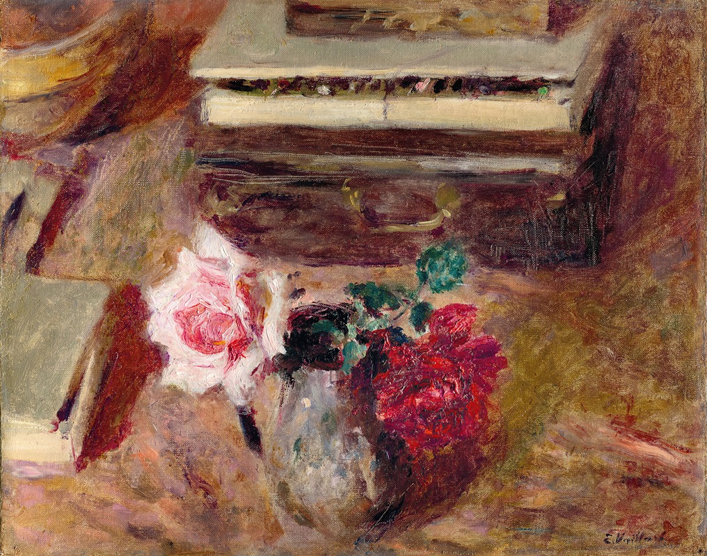 Édouard Vuillard - Les Deux roses et la boîte de pastels
