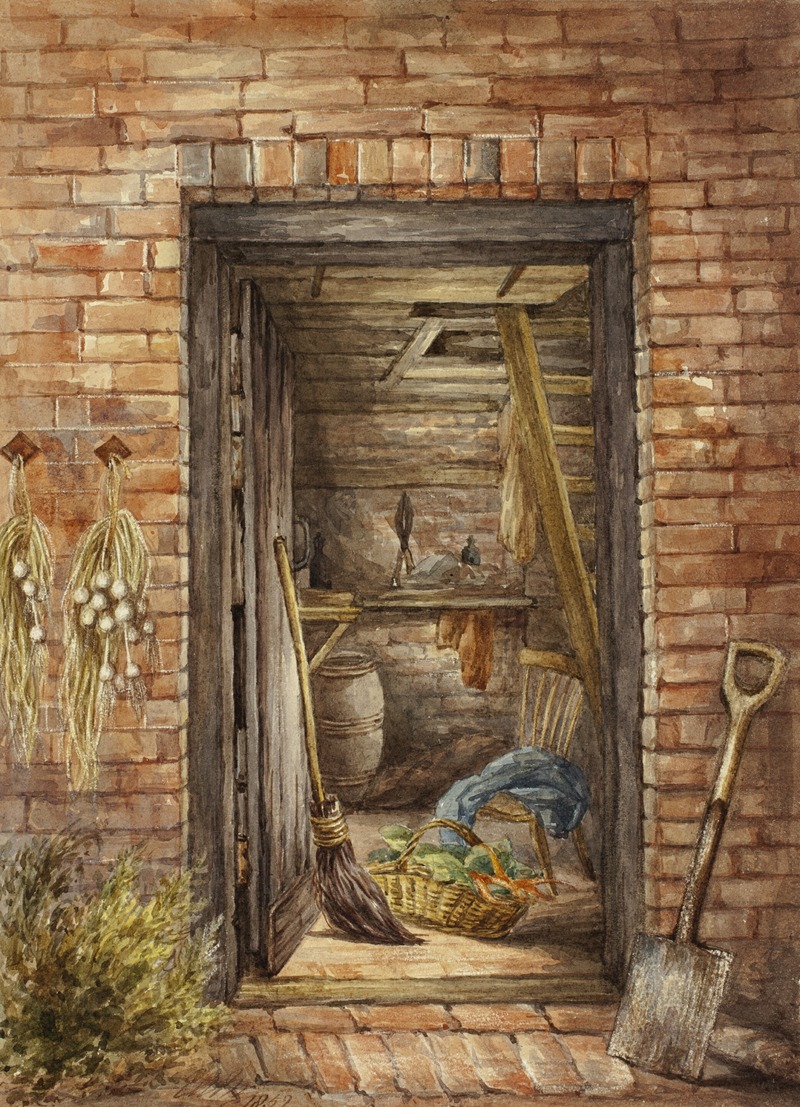 Elizabeth Murray - Brick Wall with Open Door and Shovel