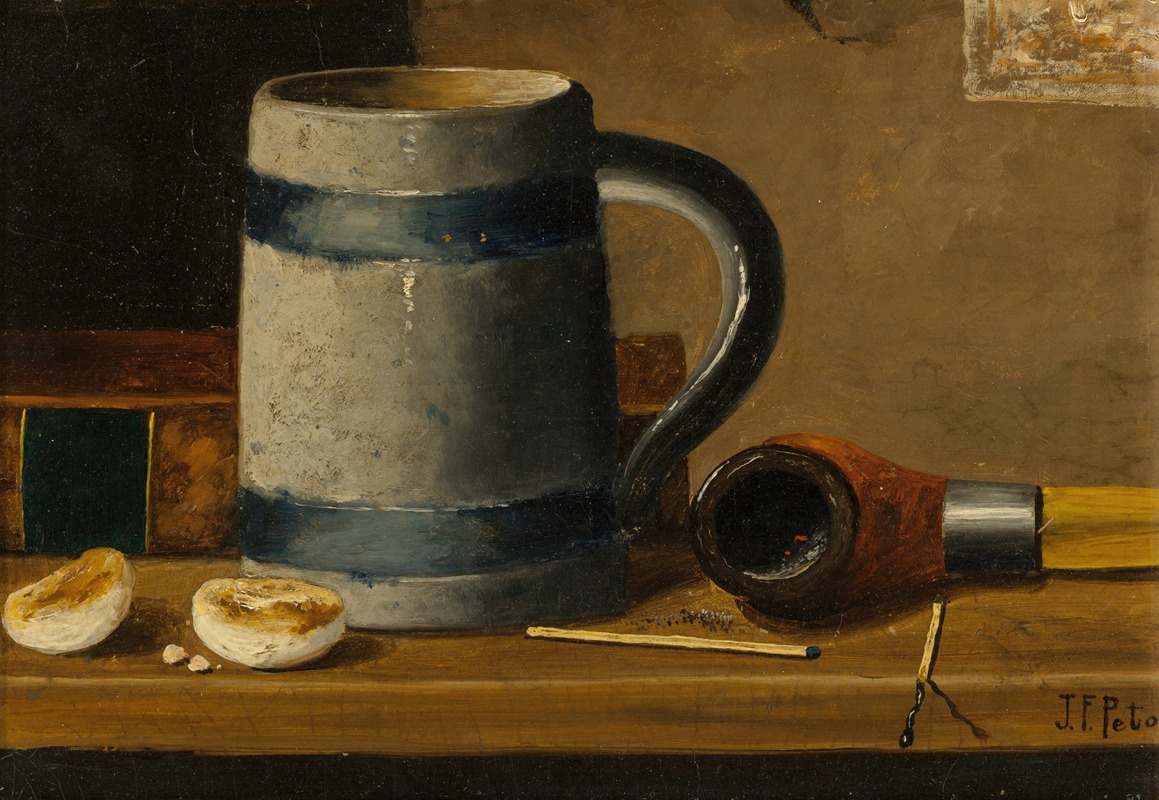 John Frederick Peto - Still Life with Mug and Pipe