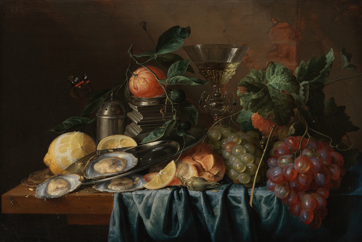 Jan Davidsz de Heem - Still Life with Oysters and Grapes