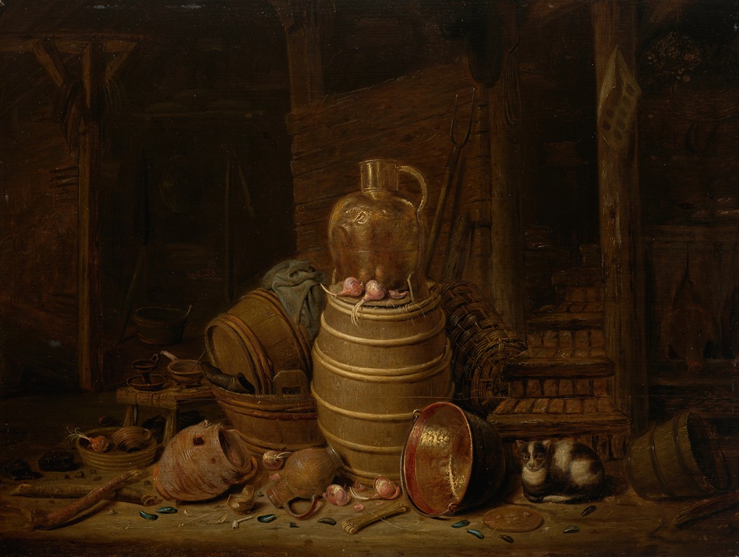 Jan Spanjaert - Still Life with a Barrel