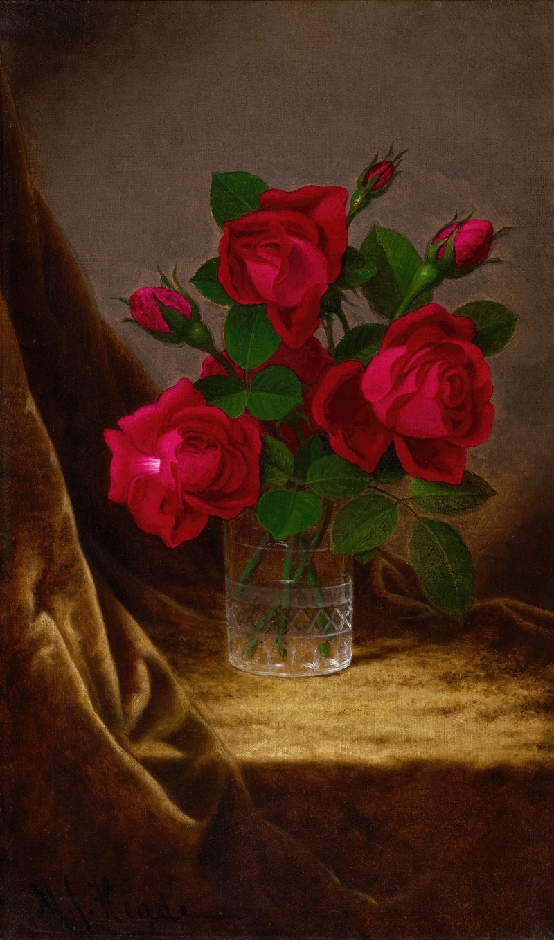 Martin Johnson Heade - Jacqueminot Roses