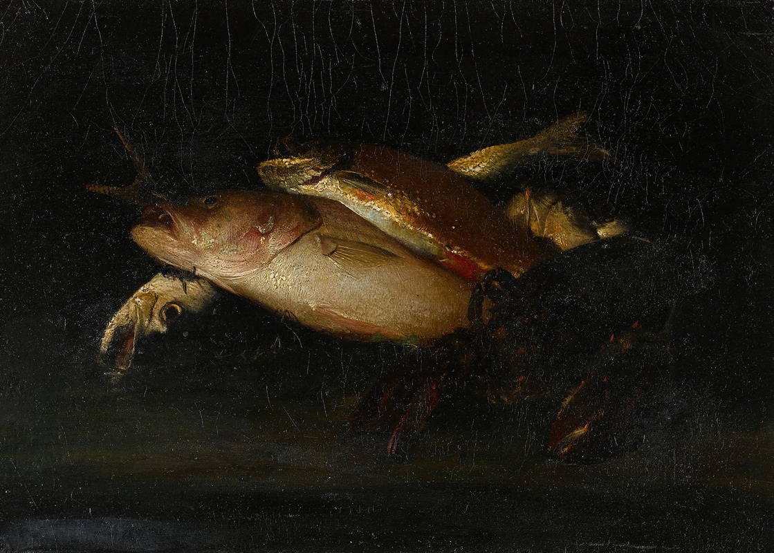 William Merritt Chase - Still Life with Fish