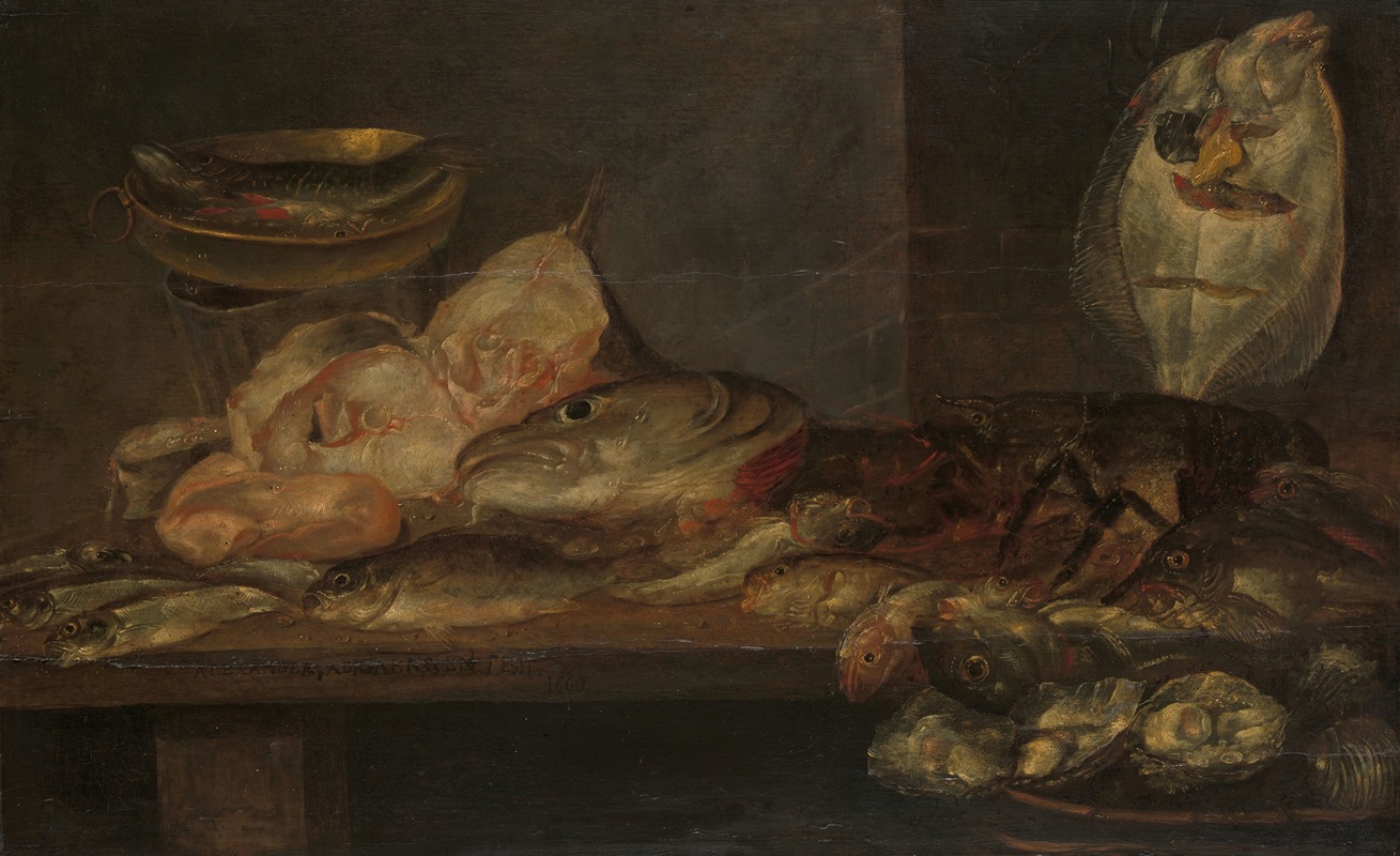 Alexander Adriaenssen - Still Life with Fish