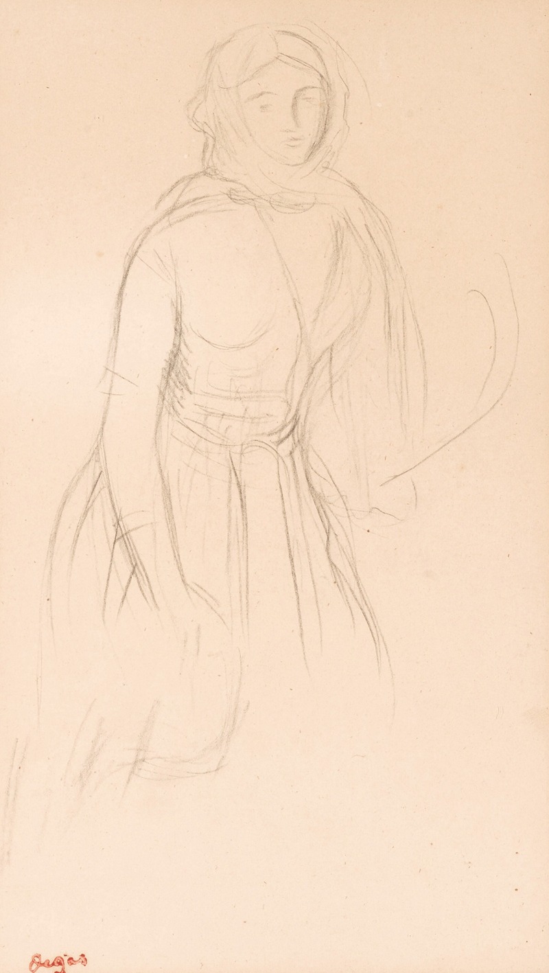Edgar Degas - Jeune femme vue de face