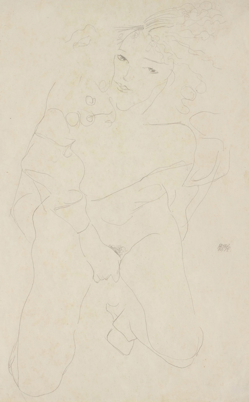 Egon Schiele - Akt (Nude)