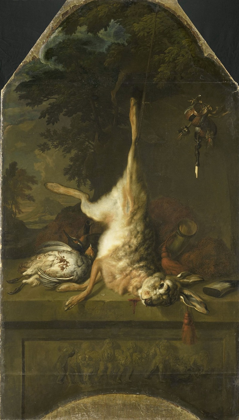 Dirk Valkenburg - Still Life with Dead Hare and Partridges