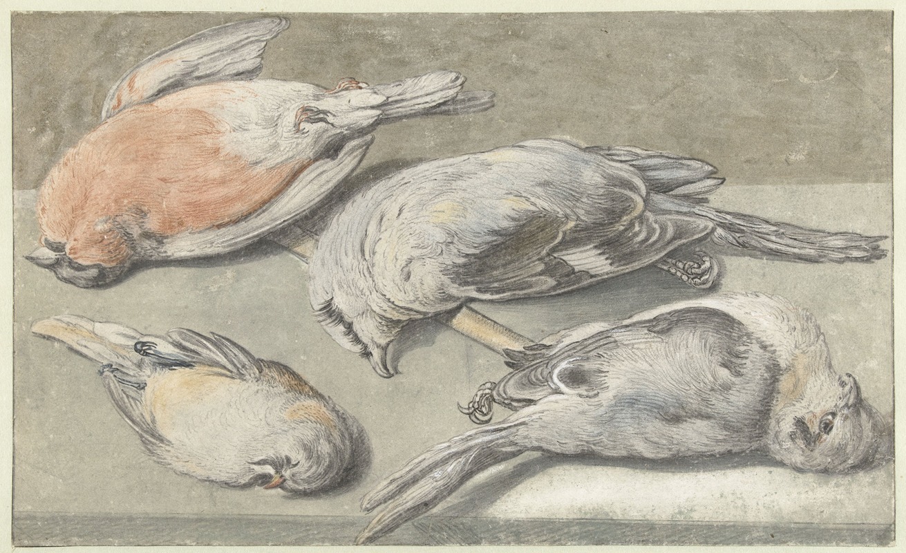 Elias Vonck - Still Life with Four Dead Birds