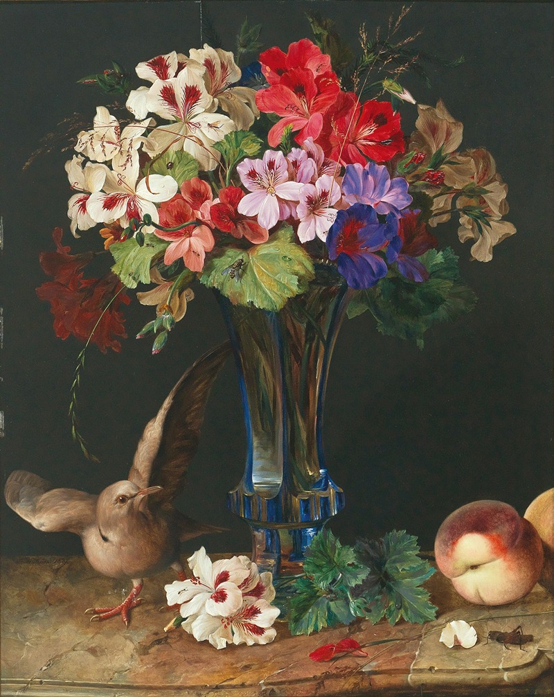 Ferdinand Küss - Stilleben mit Blumen in Vase