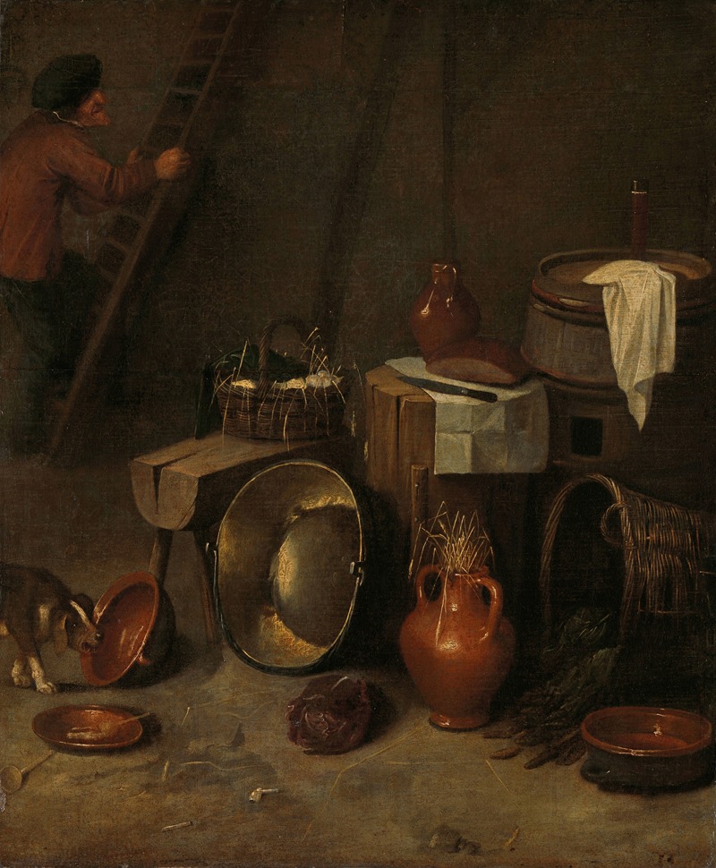 Hendrik Potuyl - Still life in a stable