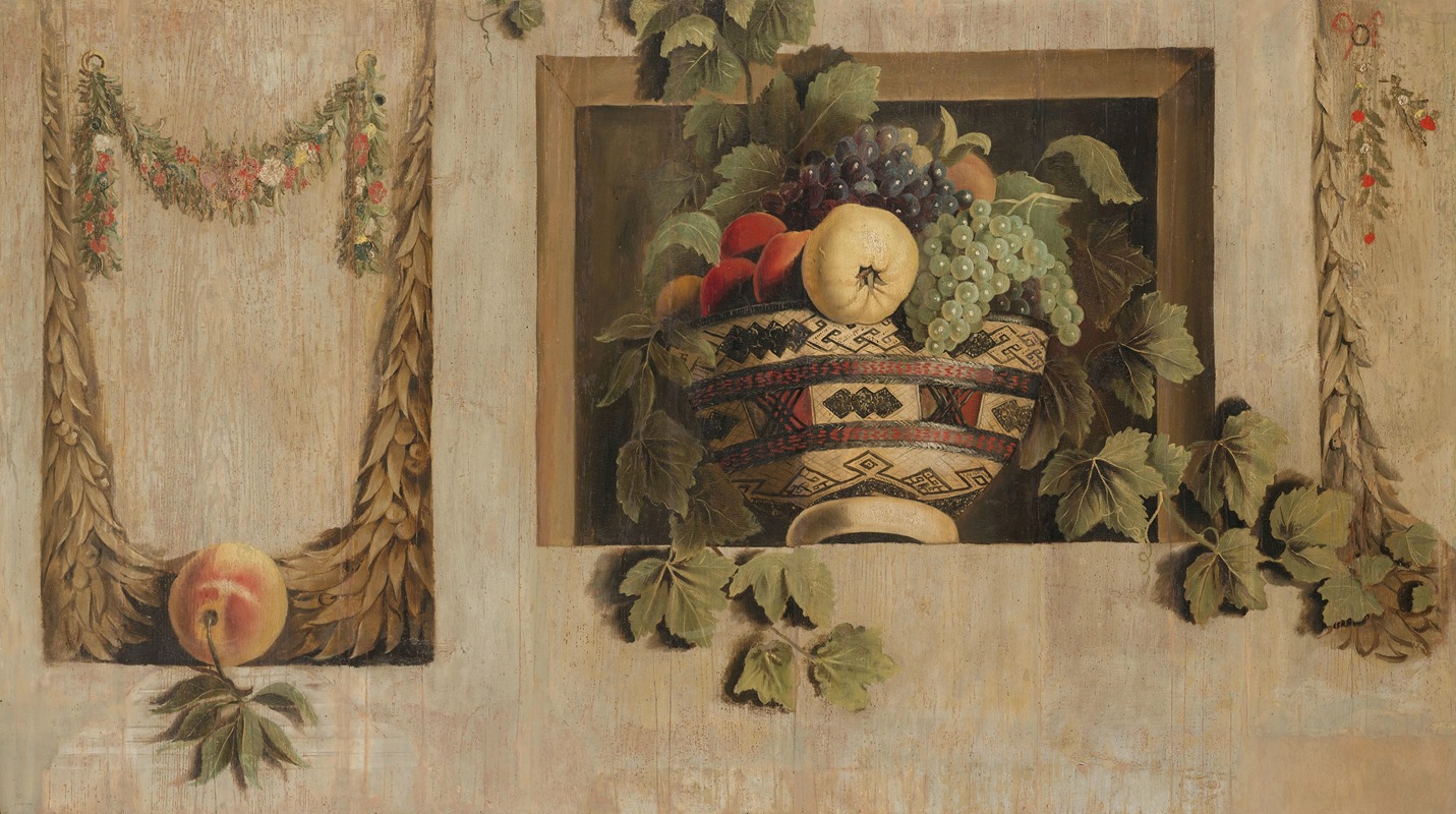 Jacob van Campen - Still Life with Fruit and Flower Garlands
