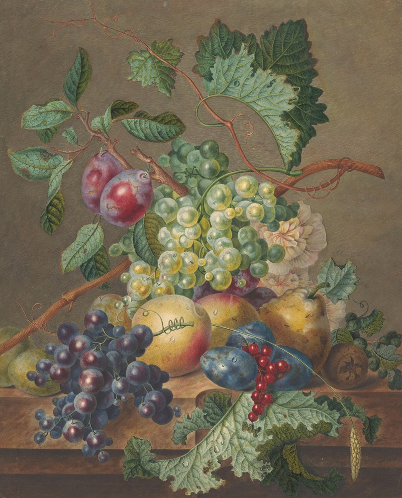 Jan de Bruyn - Stilleven met vruchten