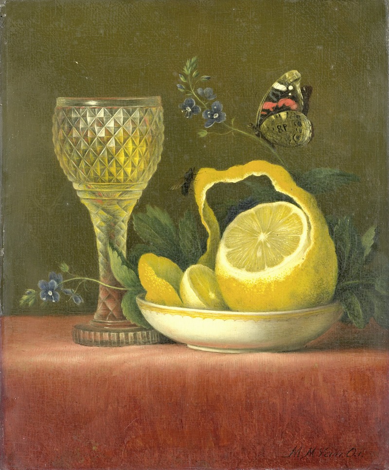 Maria Margaretha van Os - Still Life with Lemon and Cut Glass