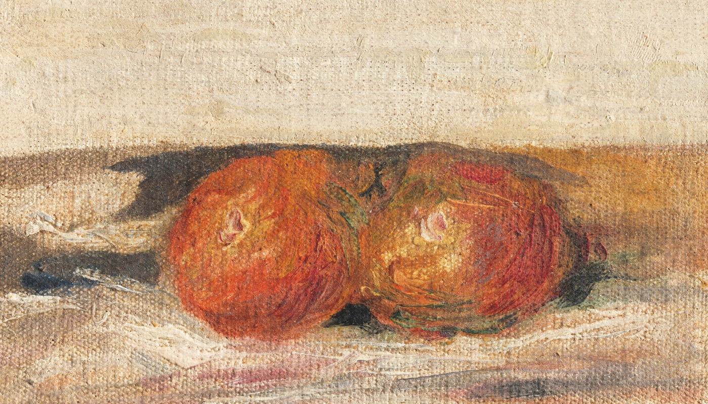 Pierre-Auguste Renoir - Nature morte (Deux pommes)