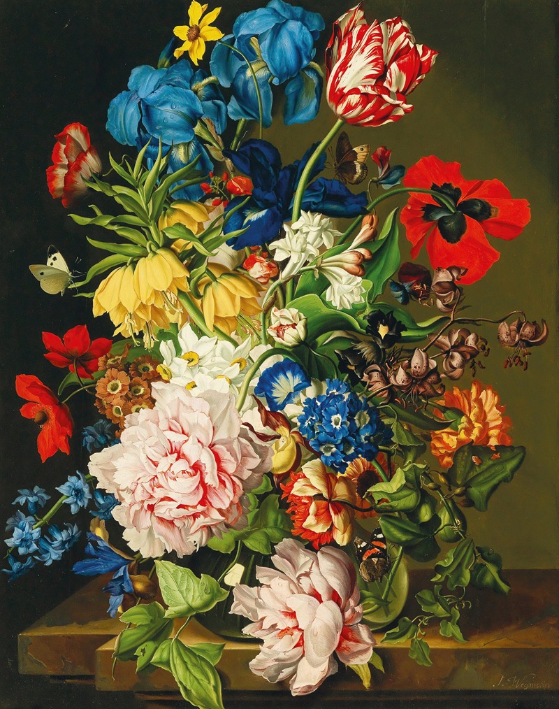 Sebastian Wegmayr - Bouquet of flowers with butterflies