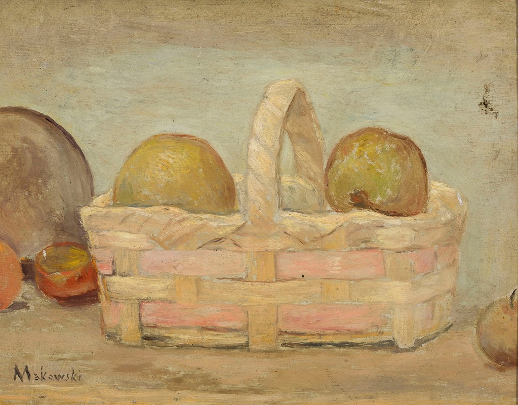 Tadeusz Makowski - Apples in a basket