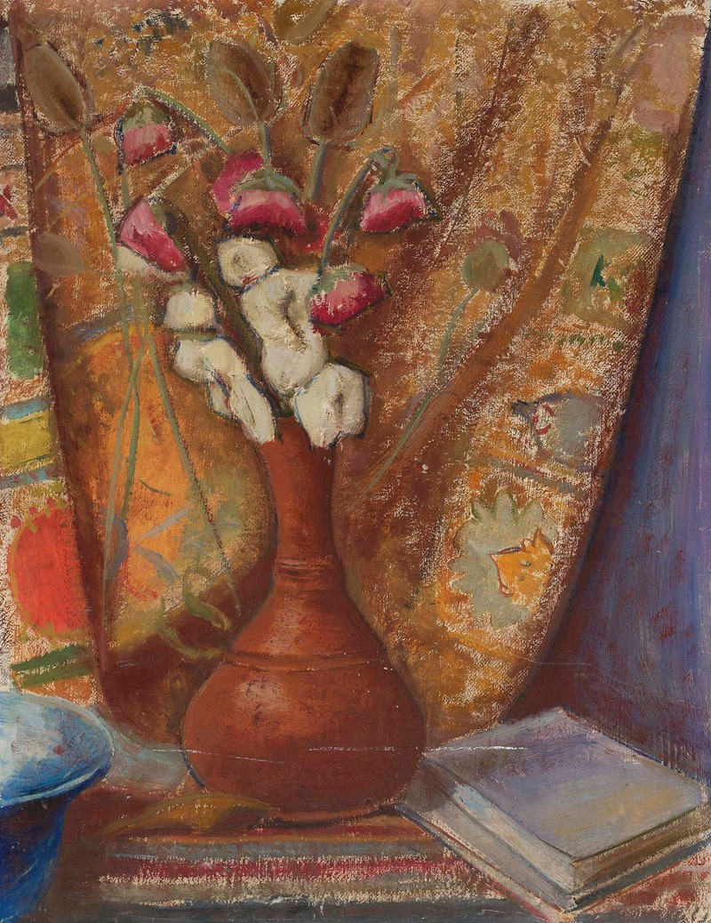 Tadeusz Makowski - Flowers in a clay flower-vase
