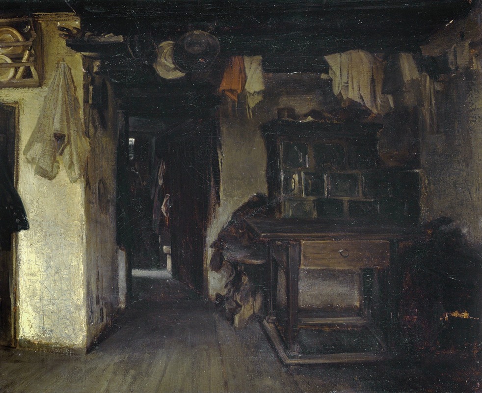Alfons Spring - Interior of a Farmhouse