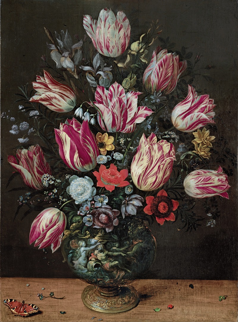 Andries Daniels - Vase with Tulips