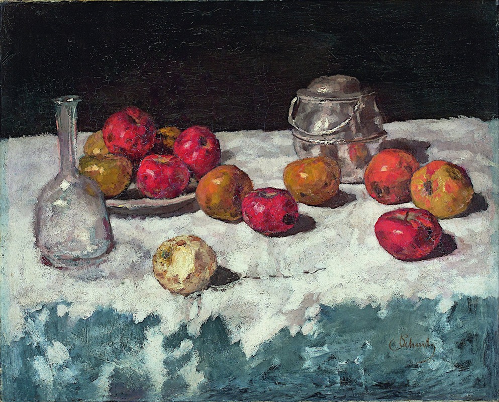 Carl Schuch - Still Life with Apples