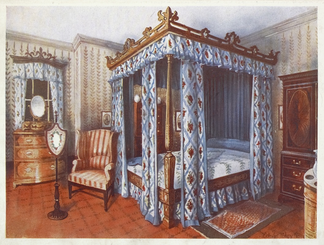 Edwin Foley - A heppelwhite bedroom.