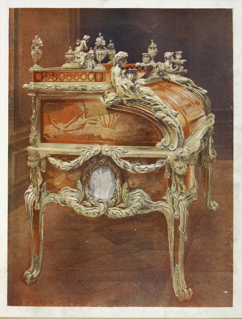 Edwin Foley - Bureau du roi Louis XV. French tansitional Louis XV-XVI style