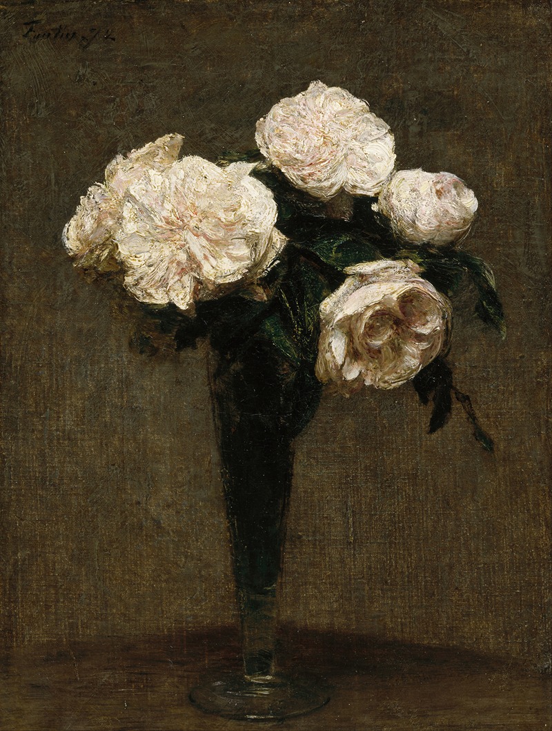 Henri Fantin-Latour - Roses in a Vase