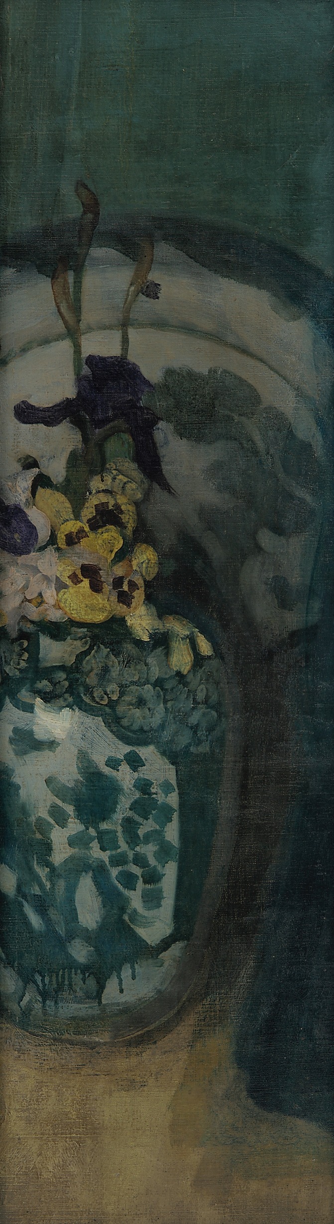 James Abbott McNeill Whistler - The Blue Girl (fragment); Purple and Blue