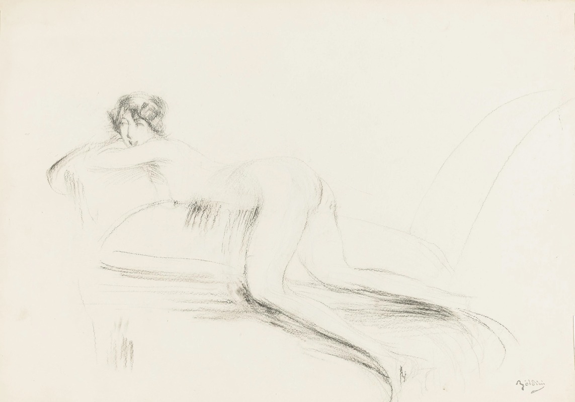 Giovanni Boldini - Reclining Female Nude