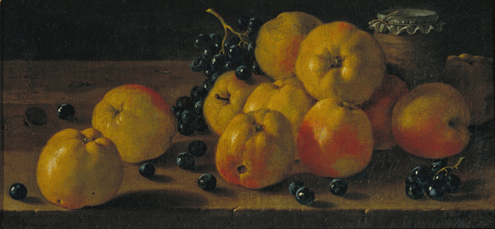 Luis Meléndez - Still Life with Apples, Grapes and a Pot of Jam