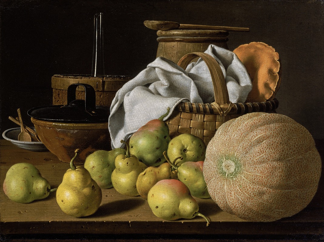 Luis Meléndez - Still Life with Melon and Pears