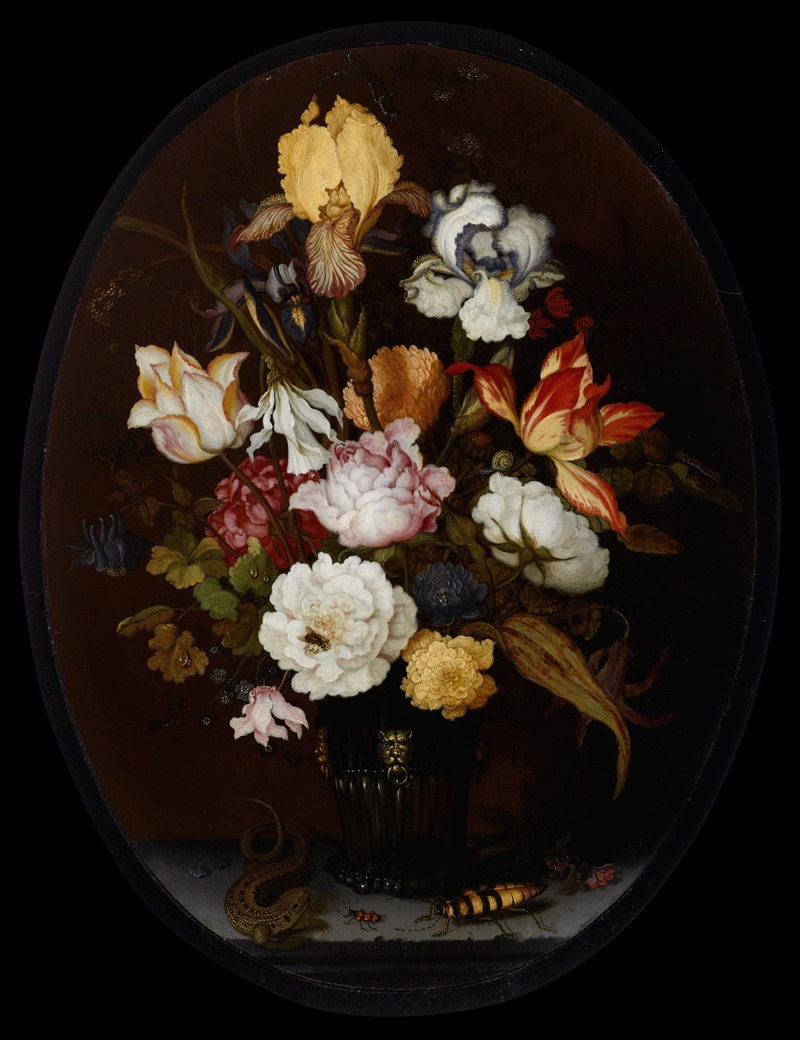 Balthasar van der Ast - Still Life of Flowers in a Glass Vase