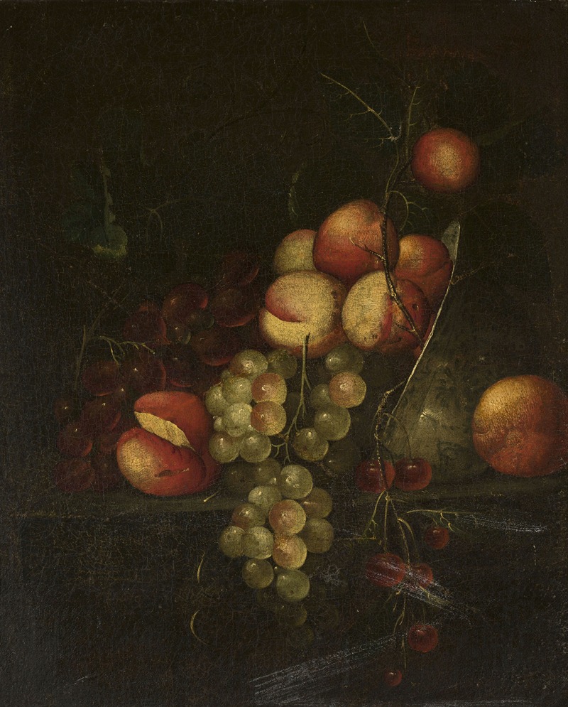 Cornelis de Heem - Still life – apples and grapes