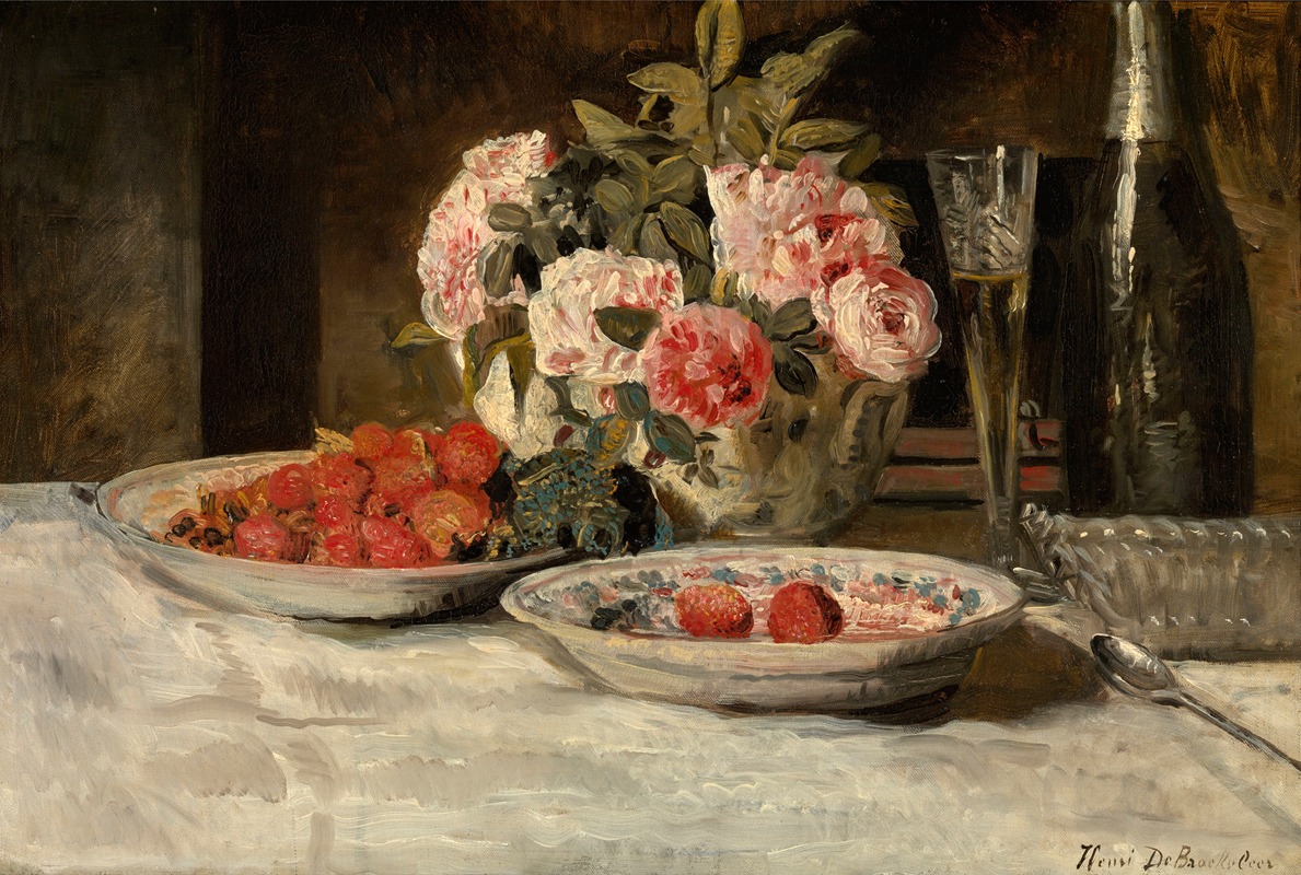 Henri de Braekeleer - Strawberries and Champagne
