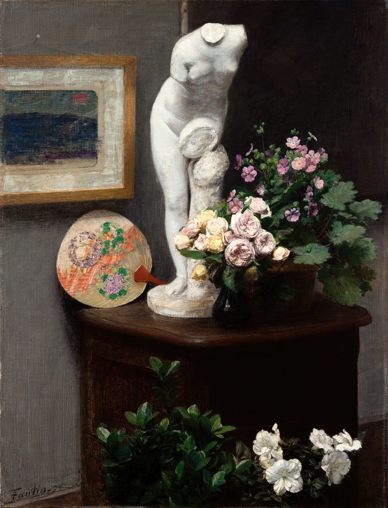 Henri Fantin-Latour - Still Life with Torso and Flowers