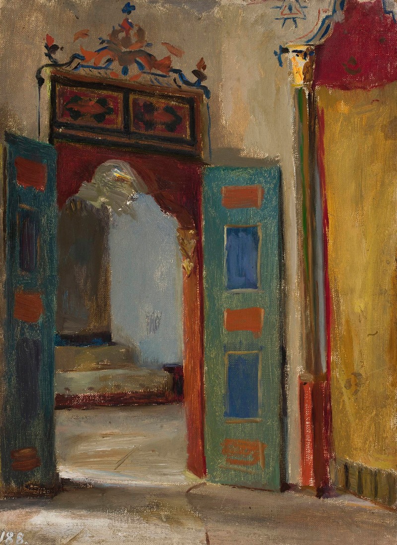 Jan Ciągliński - Interior of the khan’s palace in Bakhchisaray. From the journey to Crimea
