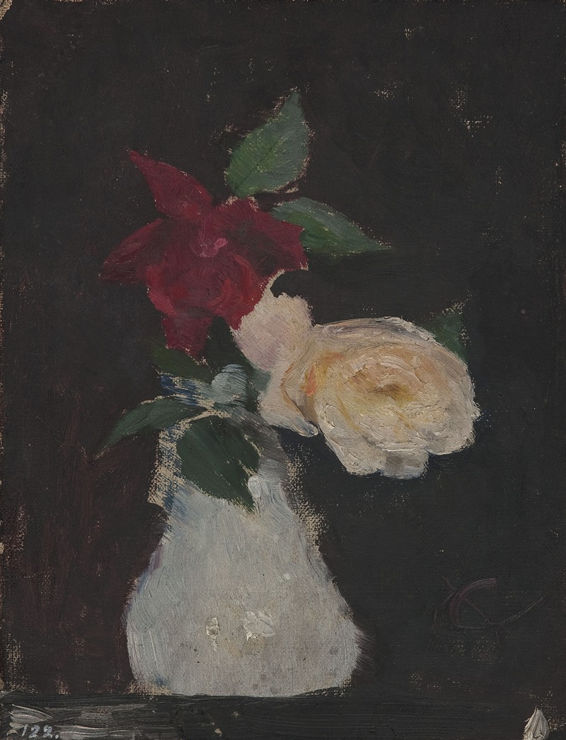 Jan Ciągliński - Roses in a vase