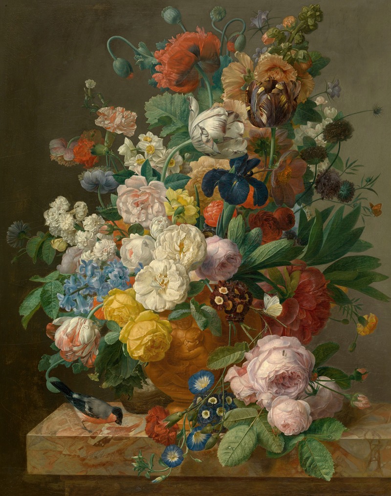 Jan Frans Eliaerts - Flowers in a Vase