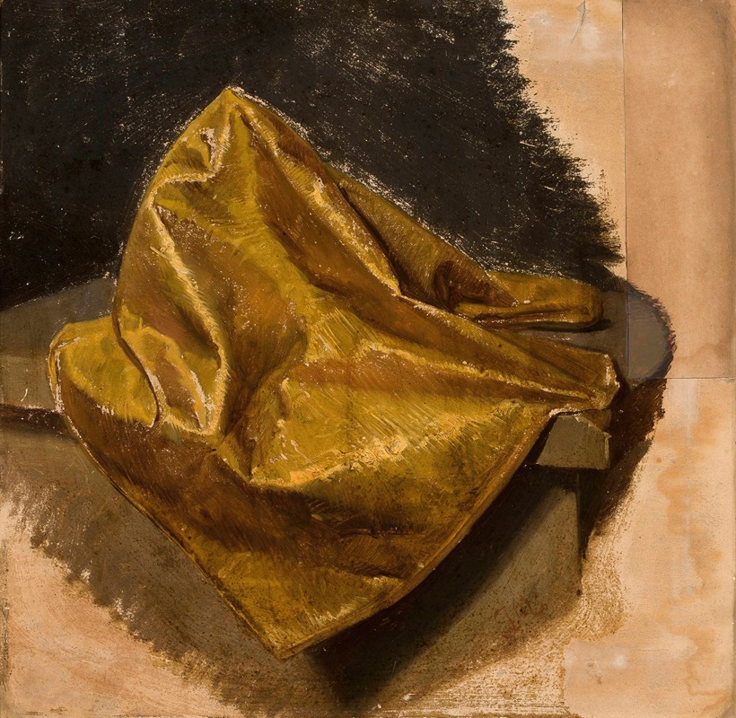 Jan Matejko - Golden fabric, study for men’s attire
