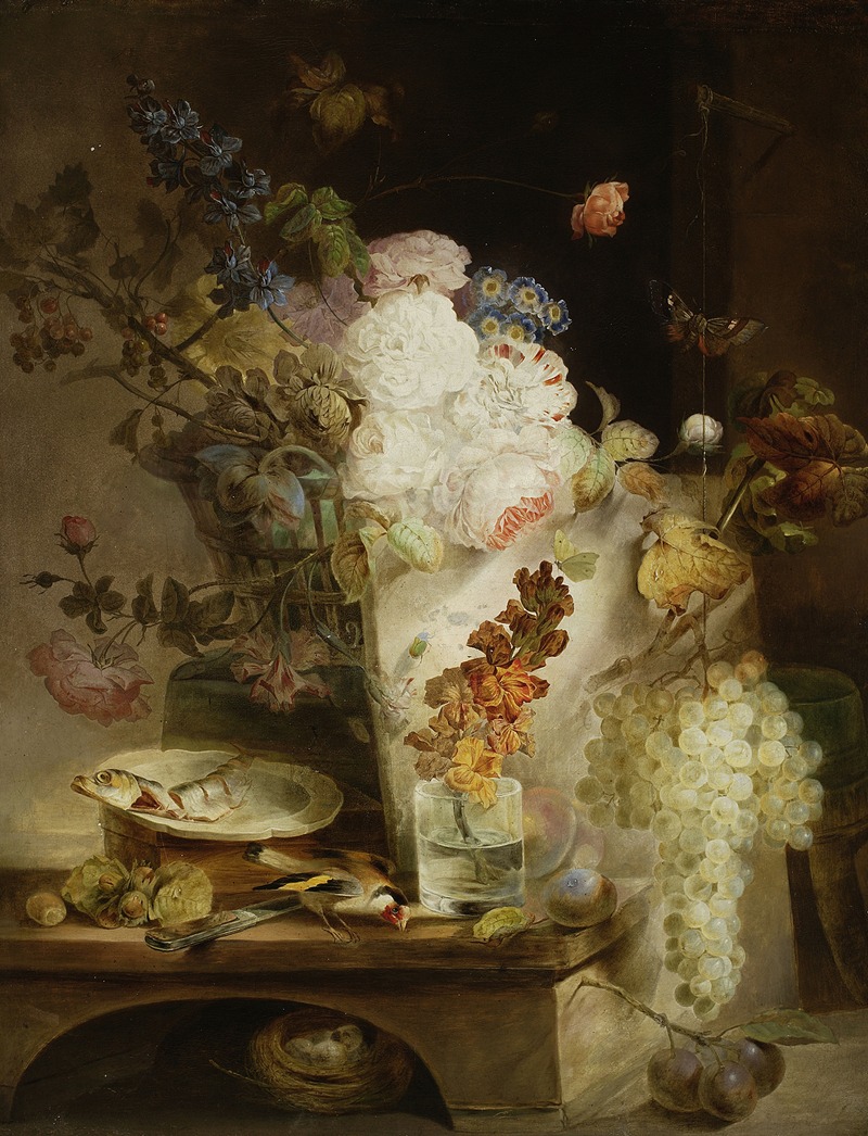 Jan Piotr Łuczyński - Still life with flowers