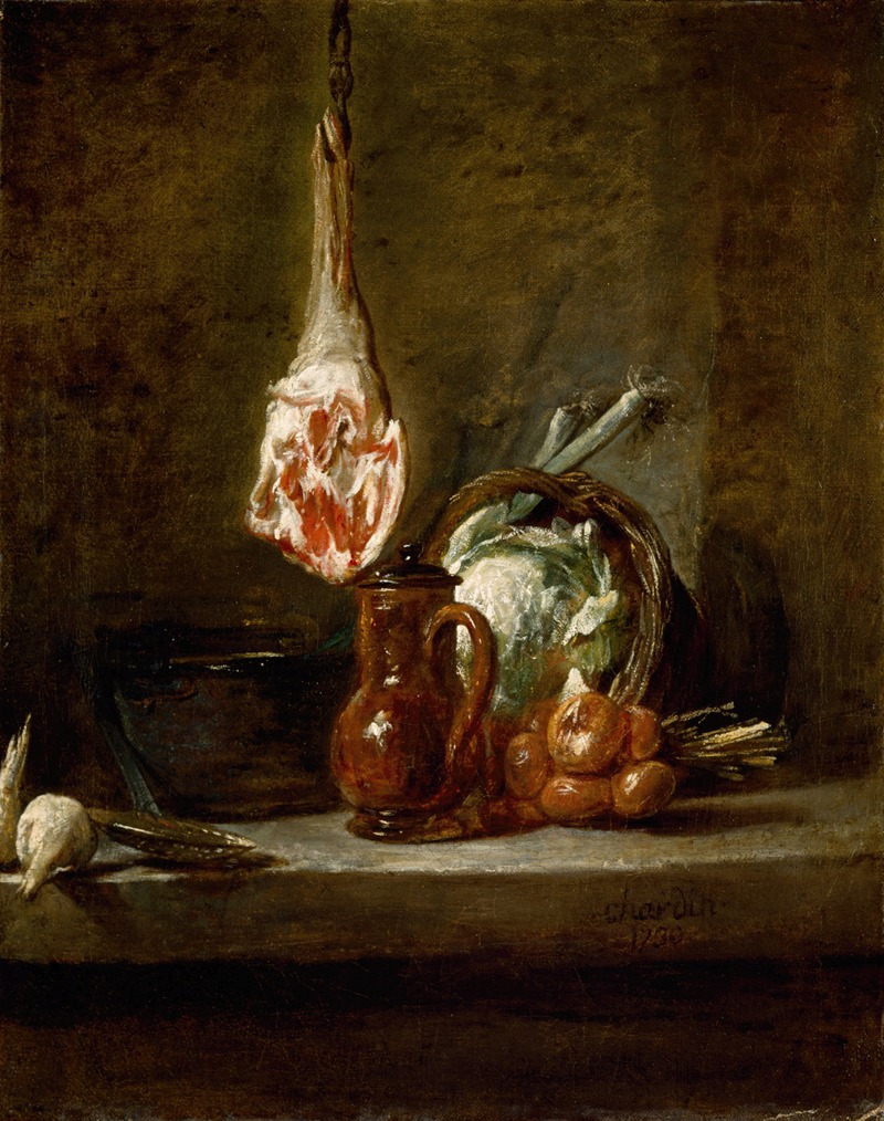 Jean-Baptiste-Siméon Chardin - Still Life with Leg of Lamb 