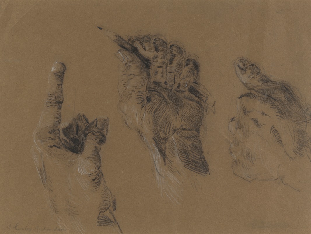 Harry Linley Richardson - Study of hands