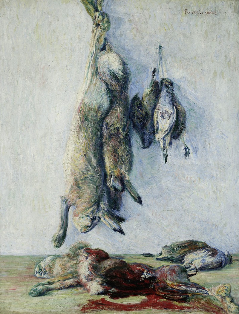 Józef Pankiewicz - Hares and partridges (Still life – hare)